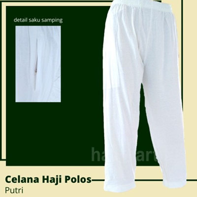 celana haji polos putri