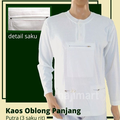 kaos oblong panjang putra