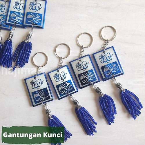 Gantungan Kunci Biru Plastik 4 Gantungan Kunci Biru Plastik 4